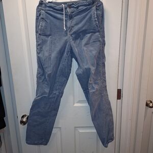 Chillaz Blue Corduroy Climbing Pants Handmade Medium